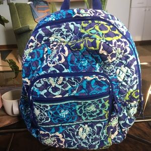 Like New Vera Bradley Quilted School Backpack
